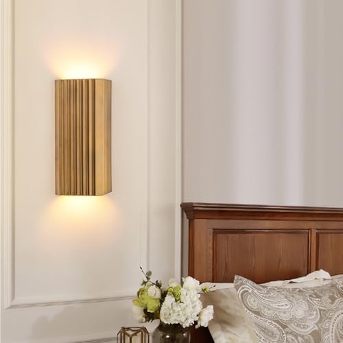ZEROUNO Modern LED Wall Sconce Indoor Wall Lights, Bronze Hardwired Up and Down - Image 2
