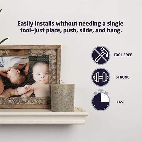 High & Mighty Floating Shelf, 18in x 6in x 2in, 1 Pack - Image 4