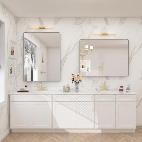 26x36 Inch Silver Bathroom Mirror - Image 5