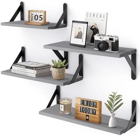 YGEOMER 4 Different Sizes Floating Shelves by YGEOMER