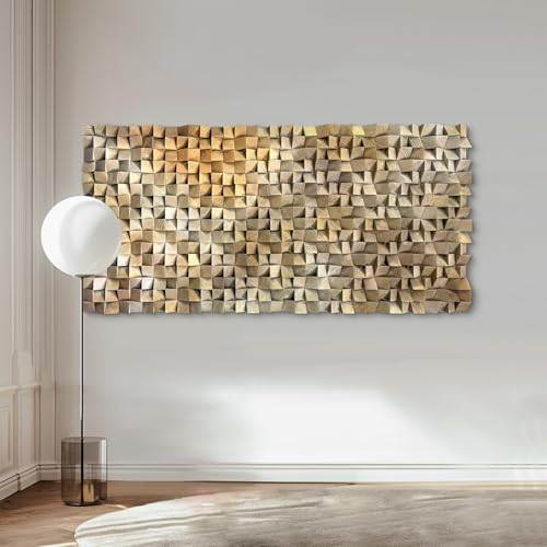 LIUZEYUE - Giant Textured Wood Panel, Modern Abstract Design, Focal Point - Image 4