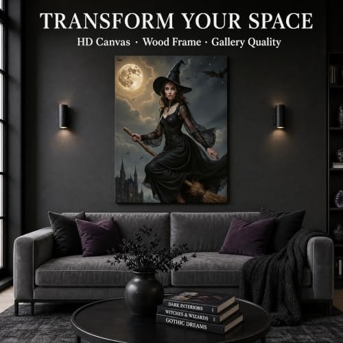 Ipplee Custom Witch Portrait from Photo, Personalized Gothic Canvas Art - Image 5