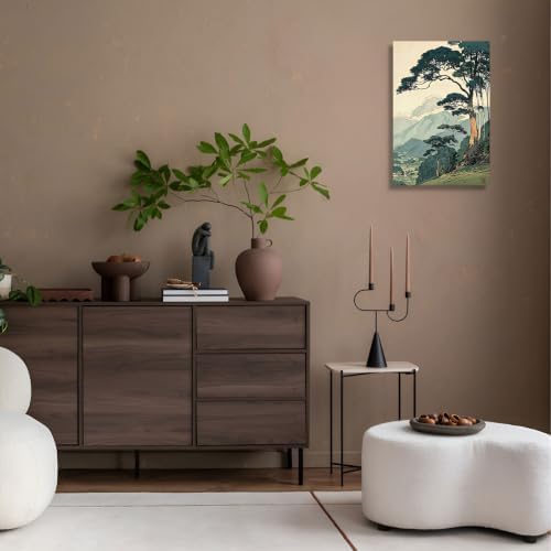 Unframed Pine Mountain Landscape Canvas Wall Art 12x16in - Image 5