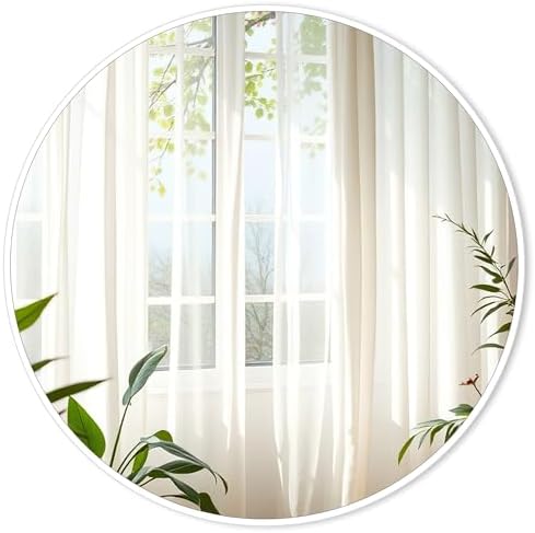 White Round Bathroom Mirror 26 Inch - Image 2