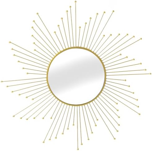 Large Gold Sunburst Mirror by MOCOME