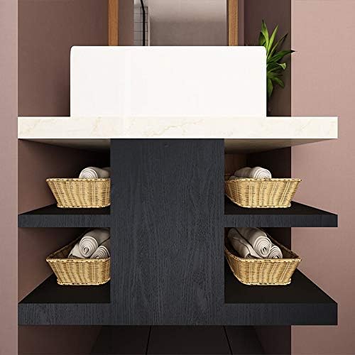tiltil Black Wood Peel and Stick Wallpaper Wood Contact Paper 17.7" × 197" - Image 5
