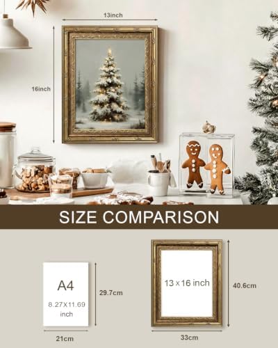 InSimSea Vintage Santa Christmas Tree Wall Art - Image 7