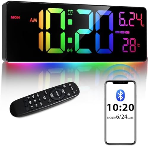 16" Bluetooth Digital Wall Clock by Xflyee
