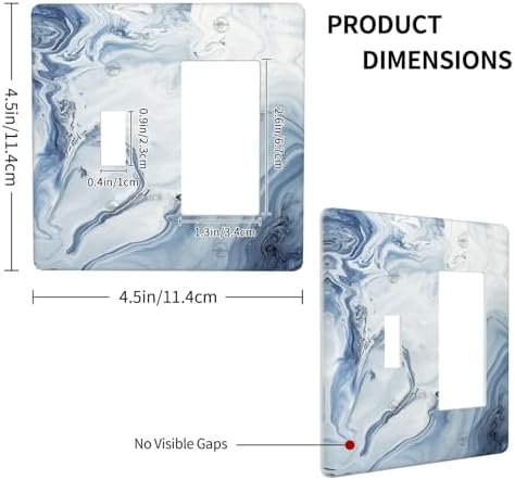 Outlet Covers Blue Marble Pattern 1 Toggle 1 Rocker Combination Decorative Wall - Image 4