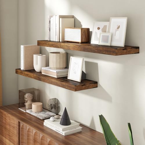 40 Inch Floating shelves for Wall, 8 Inch Deep, Invisible Brackets - Image 2
