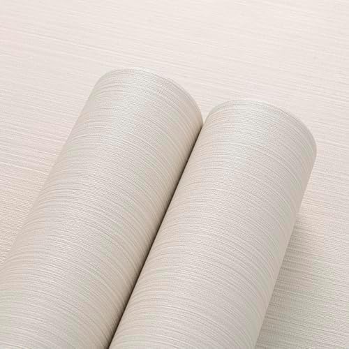 Beige Grasscloth Peel and Stick Wallpaper Linen 24"x394" - Image 2