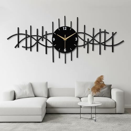 SIN&MI Metal Wall Clock, Large Wall Clocks - Image 7