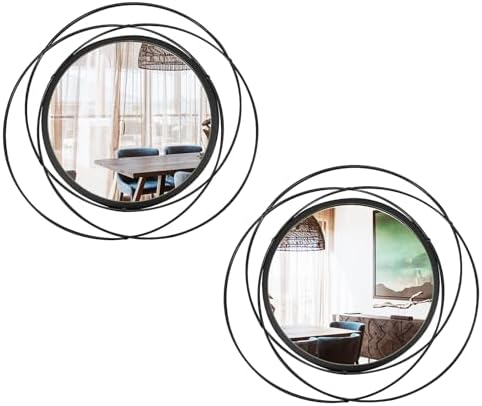 3 Set Sunburst Round Mirrors for Wall Decor Bedroom Bathroom by Cityelf
