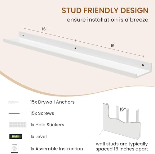Picture Ledge Shelf, Floating Shelves - Image 5