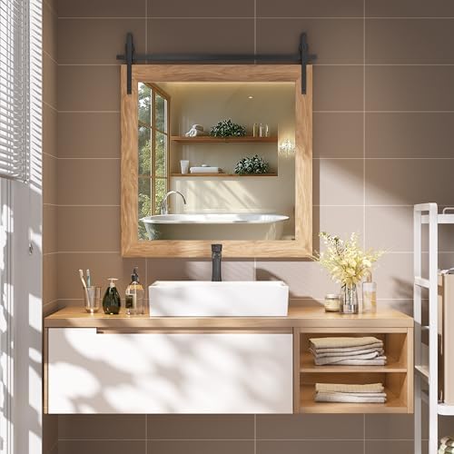 Hasipu Farmhouse Bathroom Mirror by Whatssuitableisthebest