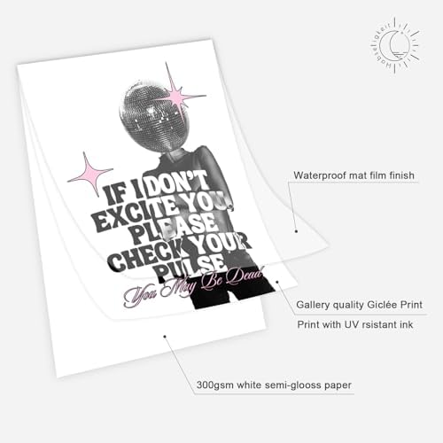 Habseligkeit Pink Fashion Wall Art Prints, Trendy Cute Wall Art Posters - Image 5