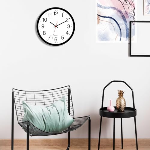Foxtop 14 Inch Wall Clock Silent Battery Operated Analog Clock - Image 6
