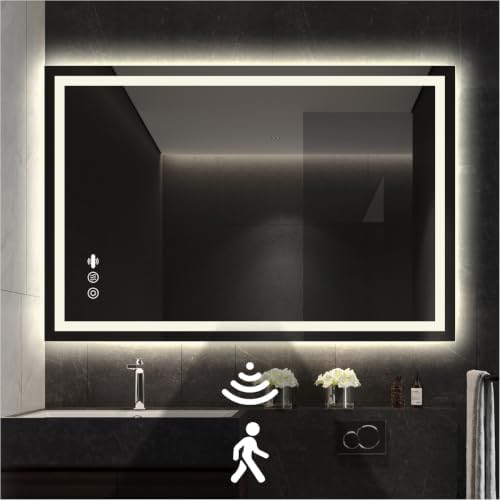 40" x 32" LED Lighted Bathroom Mirror by nolsia