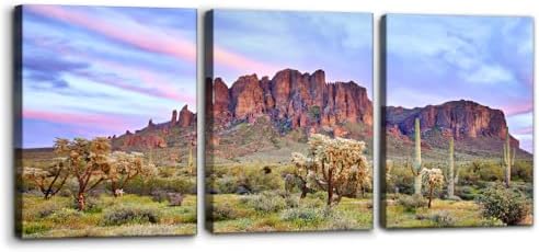Pacimo Mountains Sunset Canvas Wall Decor Natural Landscape Wall Art Print on by Pacimo