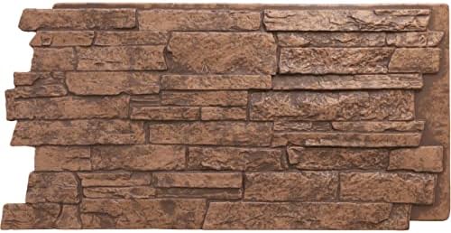 Ekena Millwork 49"W x 25 1/2"H x 1 1/4"D Acadia Ledge Stacked Stone, StoneWall by EkenaMillwork
