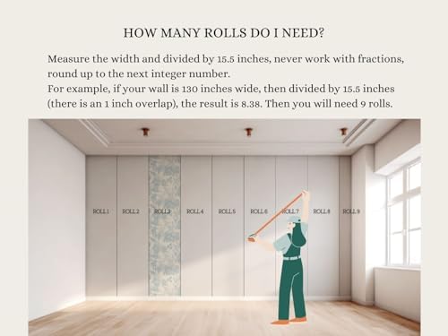RollsRolla Beige Stripe Peel and Stick Fabric Canvas Wallpaper - Image 7