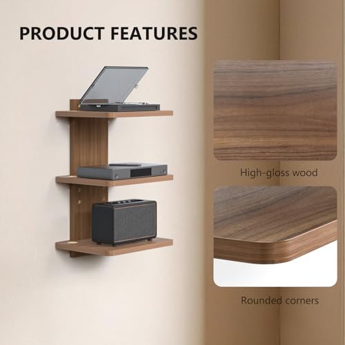 WALI 3 Tier Floating TV Wall Shelf - Image 4