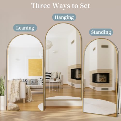 76"x34" Arched Full Length Mirror - Image 6