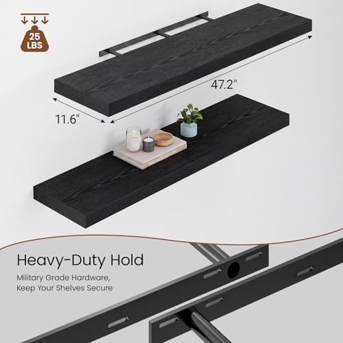 Heimlove 12inch Deep Floating Shelves - Image 3