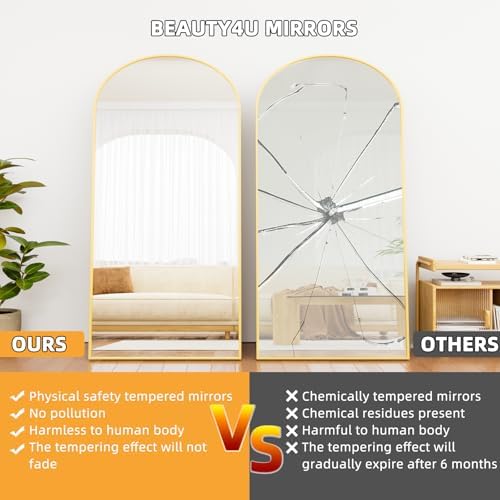 Beauty4U 79" x 39" Arched Full Length Mirror - Image 5