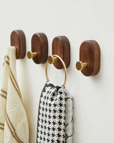 Wood Coat Hooks Wall Mount - Image 3