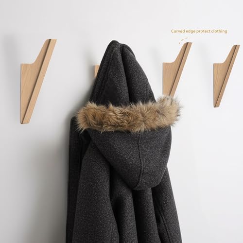Natural Wood Wall Hooks - Image 2