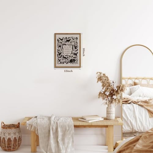 Framed Forest Animal Wall Art, Treat All Living Creatures Print - Image 4