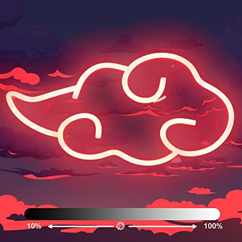 Dleouly Anime Neon Sign, LED Red Cloud Neon Signs by DleoulyNeonSign