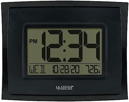 La Crosse Technology WT-8002U-B-INT Digital Black Clock by LaCrosseTechnology
