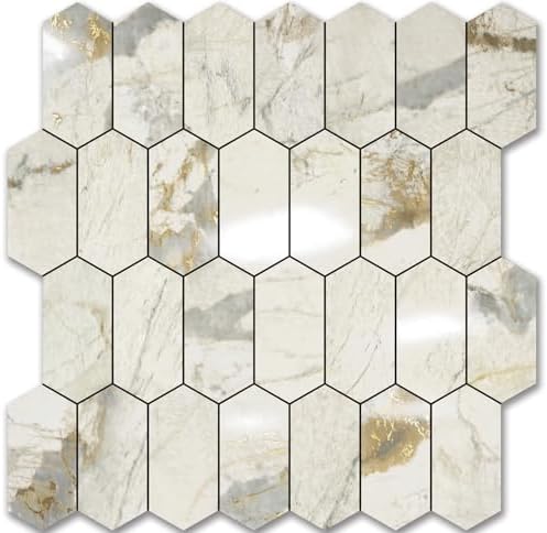 Vamos Tile Long Hexagon Peel and Stick Backsplash Tile by VamosTile