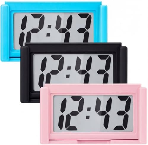 Frienda 3 Pieces Mini Small Digital Clock Stick On by Frienda