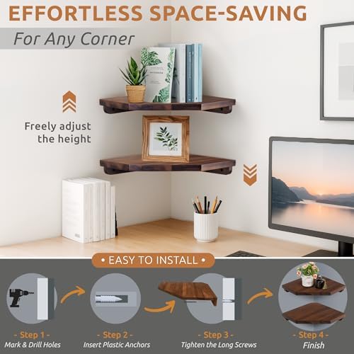 Demigo Hexagon Corner Floating Shelves - Image 4