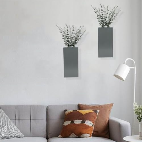 Wood Wall Planter Set of 2, Modern Wall Hanging Decor Pocket Planter - Image 6