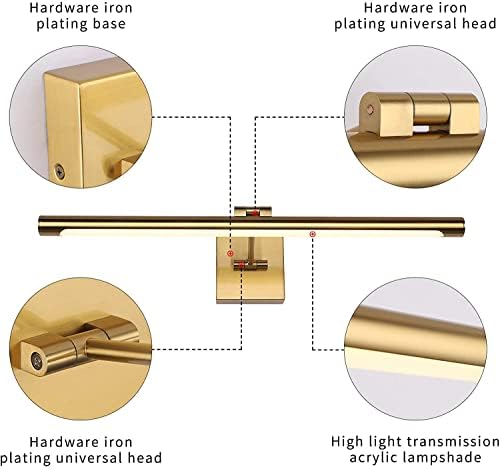 Joosenhouse LED Picture Light Fixtures Dimmable 24.4 Inches, Full Metal Artwork - Image 5