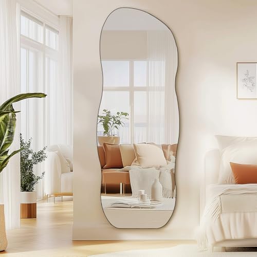 QDSSDECO Full Length Mirror Irregular Wavy Mirror - Image 2