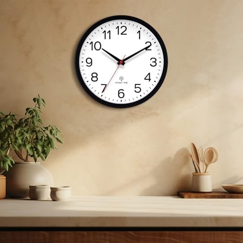 AKCISOT 10 Inch Wall Clock, Silent Battery Operated Analog Clock - Image 7