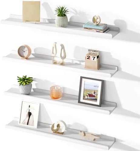 Love-KANKEI White Floating Shelves by Love-KANKEI