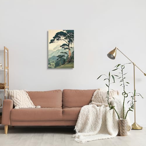 Unframed Pine Mountain Landscape Canvas Wall Art 12x16in - Image 6