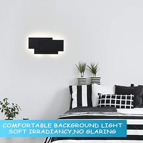 Ralbay 15.75”/36W LED Modern Wall Sconce Indoor Matte Black Wall Mount Light - Image 3