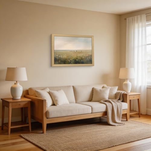 Prairie Horses Landscape Canvas Wall Art Framed Home Decor 12X16 Inch - Image 7