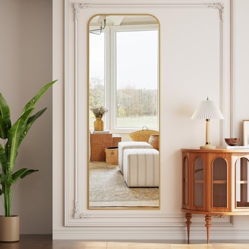 Full Length Mirror 65"x24" Arched Floor Standing Large Mirrors - Image 7