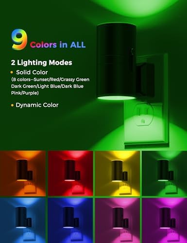 L LOHAS LED Night Light, Night Lights Plug into Wall, Color Changing - Image 2