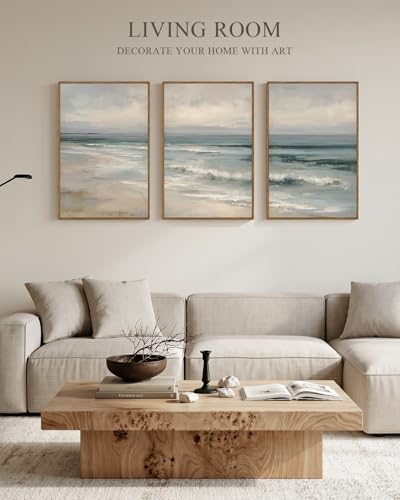 InSimSea Oversized Vintage Landscape Art, Coastal Picture - Image 4
