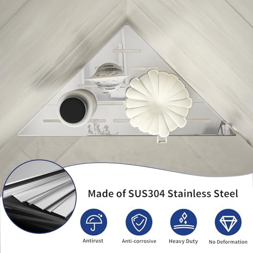 Corner Shower Shelf 10" Polished - Image 3