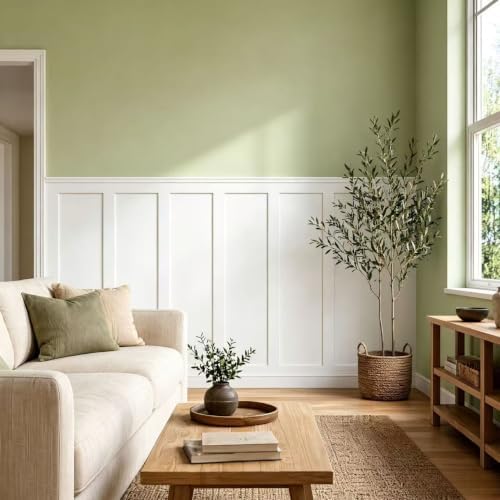 189 x 54 Inch MDF Premade Board and Batten Paintable Wainscoting Kit - Image 2